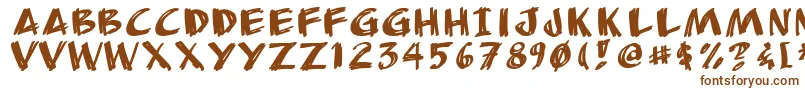 Anudaw Font – Brown Fonts on White Background