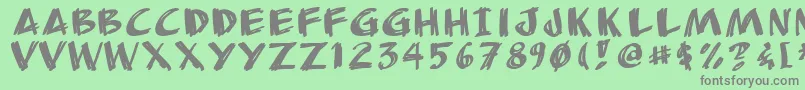 Anudaw Font – Gray Fonts on Green Background