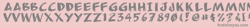 Anudaw Font – Gray Fonts on Pink Background