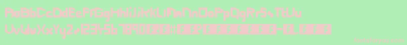 Cutting Edge  Lightspeed Font – Pink Fonts on Green Background