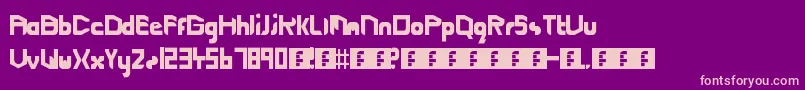 Cutting Edge  Lightspeed Font – Pink Fonts on Purple Background