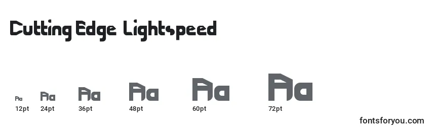 Cutting Edge  Lightspeed Font Sizes