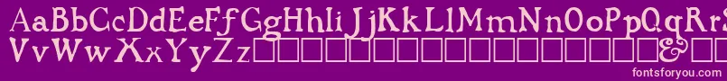 CWDRKAGE Font – Pink Fonts on Purple Background