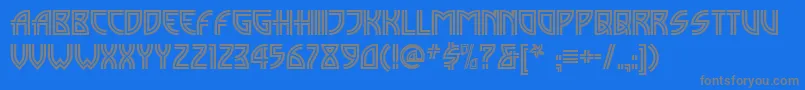 Madison ffy Font – Gray Fonts on Blue Background