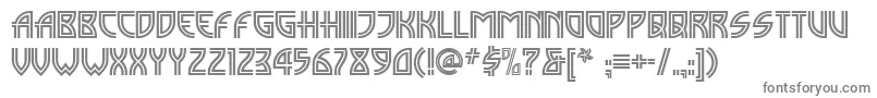 フォントMadison ffy – 白い背景に灰色の文字