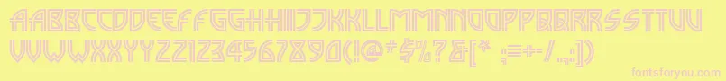 Madison ffy Font – Pink Fonts on Yellow Background