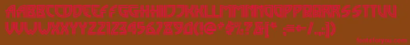 Madison ffy Font – Red Fonts on Brown Background