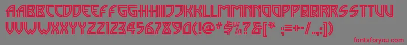 Madison ffy Font – Red Fonts on Gray Background