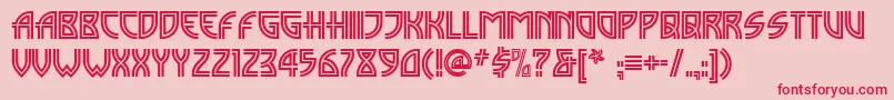 Madison ffy Font – Red Fonts on Pink Background