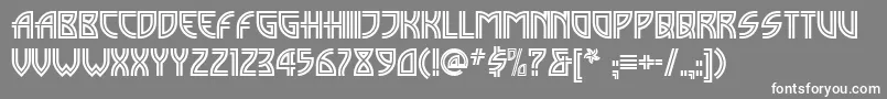 Madison ffy Font – White Fonts on Gray Background
