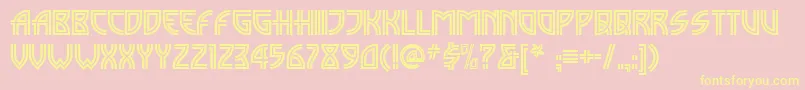 Madison ffy-Schriftart – Gelbe Schriften auf rosa Hintergrund