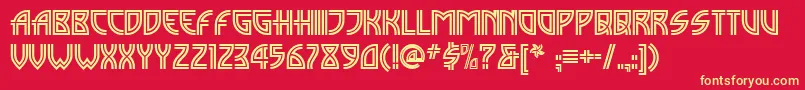Шрифт Madison ffy – жёлтые шрифты на красном фоне