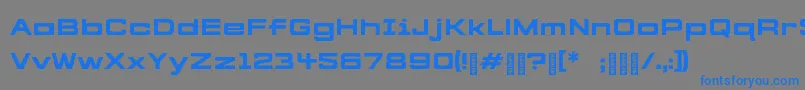 CYBERFREIGHT Normal Font – Blue Fonts on Gray Background