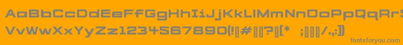 CYBERFREIGHT Normal Font – Gray Fonts on Orange Background