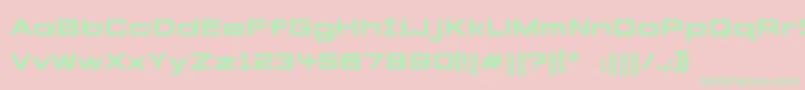 CYBERFREIGHT Normal Font – Green Fonts on Pink Background