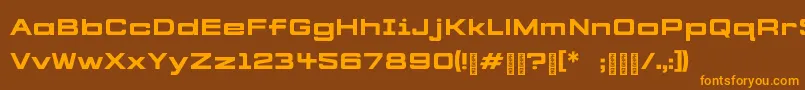 CYBERFREIGHT Normal Font – Orange Fonts on Brown Background