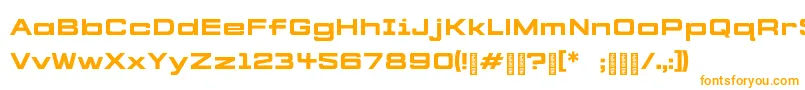 CYBERFREIGHT Normal Font – Orange Fonts on White Background