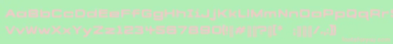 CYBERFREIGHT Normal Font – Pink Fonts on Green Background