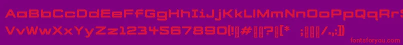 CYBERFREIGHT Normal Font – Red Fonts on Purple Background