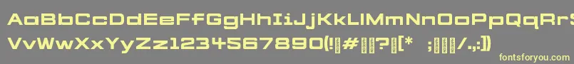 CYBERFREIGHT Normal Font – Yellow Fonts on Gray Background