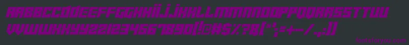 Cyberjunkies Italic Font – Purple Fonts on Black Background