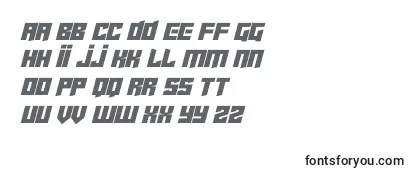 Überblick über die Schriftart Cyberjunkies Italic