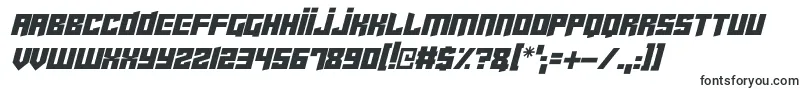 Cyberjunkies Italic-Schriftart – Schablonenschriften