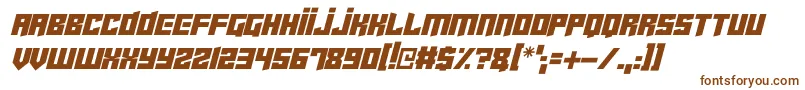 Cyberjunkies Italic Font – Brown Fonts on White Background