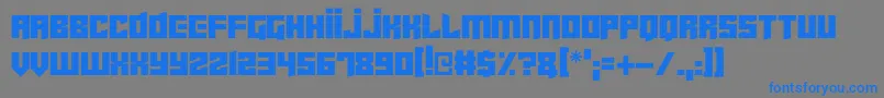 Cyberjunkies Font – Blue Fonts on Gray Background