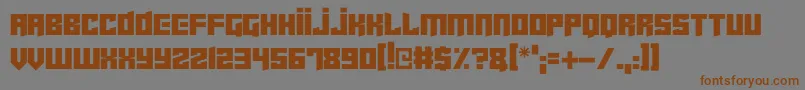 Cyberjunkies Font – Brown Fonts on Gray Background