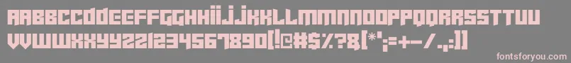 Saiba mais sobre a fonte Cyberjunkies Fonte Cyberjunkies – fontes rosa em um fundo cinza