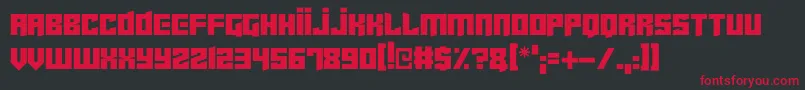 Шрифт Cyberjunkies – красные шрифты на чёрном фоне
