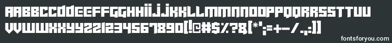 Cyberjunkies-Schriftart – Weiße Schriften auf schwarzem Hintergrund