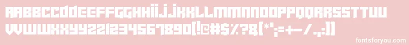 Cyberjunkies Font – White Fonts on Pink Background