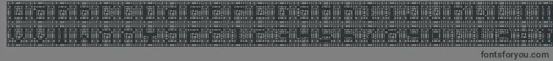 Fonte cybernaut – fontes pretas em um fundo cinza