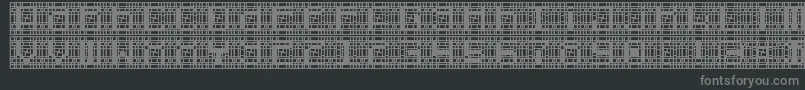 フォントcybernaut – 黒い背景に灰色の文字
