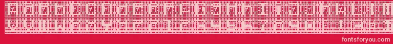 cybernaut Font – Pink Fonts on Red Background