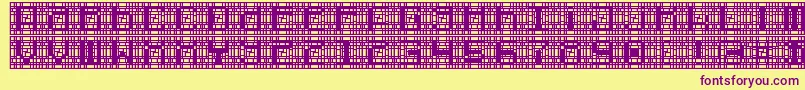 cybernaut Font – Purple Fonts on Yellow Background