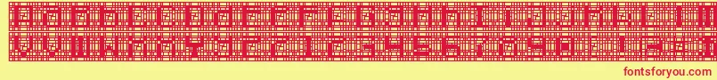 cybernaut Font – Red Fonts on Yellow Background