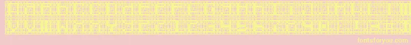 cybernaut Font – Yellow Fonts on Pink Background