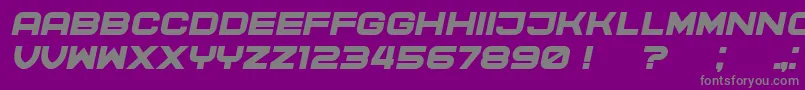 CyberPrincess Italic Font – Gray Fonts on Purple Background