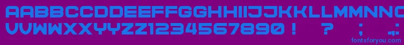 CyberPrincess Font – Blue Fonts on Purple Background