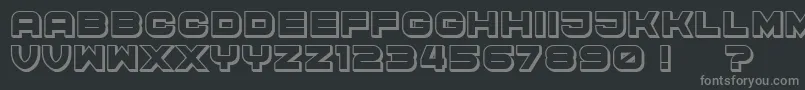 fuente CyberPrincess3D – Fuentes Grises Sobre Fondo Negro