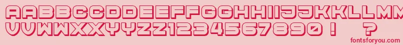 CyberPrincess3D Font – Red Fonts on Pink Background