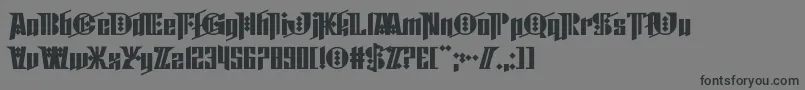 Cyberpunk Sealion Font – Black Fonts on Gray Background