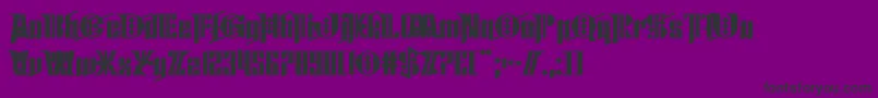 Cyberpunk Sealion Font – Black Fonts on Purple Background