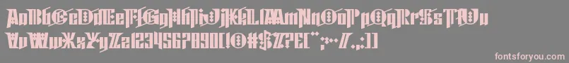 Cyberpunk Sealion Font – Pink Fonts on Gray Background