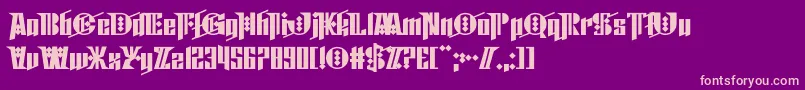 Cyberpunk Sealion Font – Pink Fonts on Purple Background