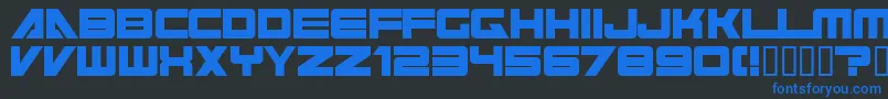 cyberspace Font – Blue Fonts on Black Background