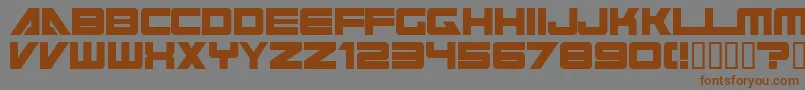 Police cyberspace – polices brunes sur fond gris